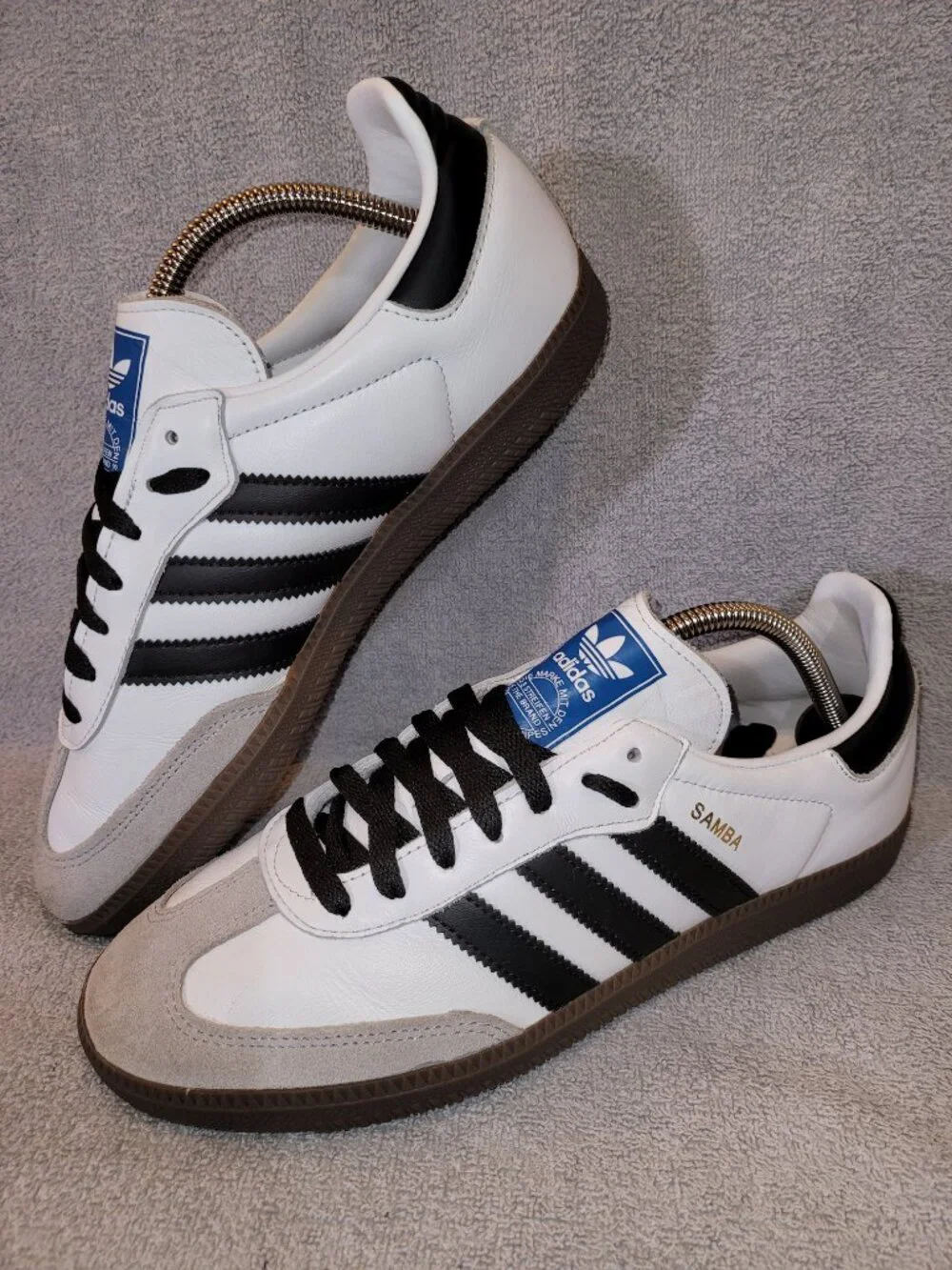 Adidas Samba OG Women's Size 9.5 White Black Brown Gum Sneakers IG9030 (#1019)